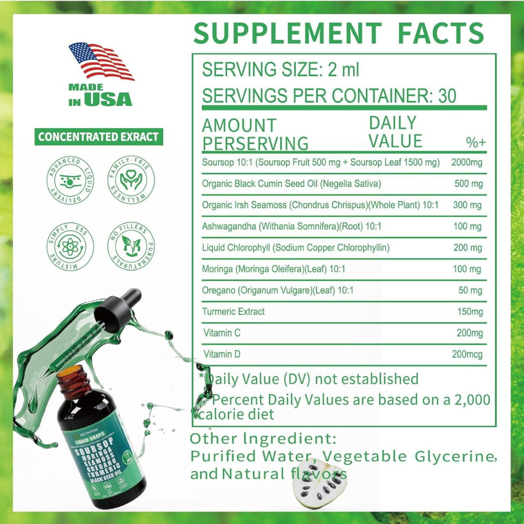 NEEYAHPURE™ Liquid Drops – 6-in-1 Herbal Wellness Blend
