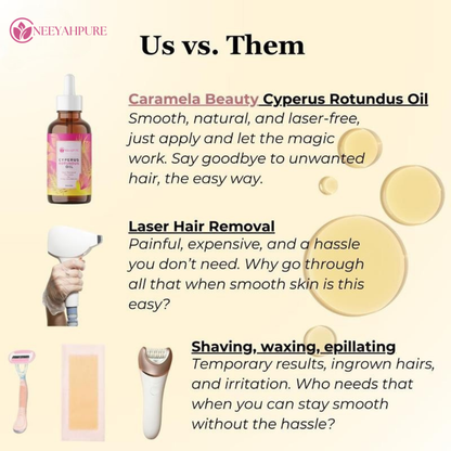 NeeyahPure™ Cyperus Rotundus Oil – Natural Permanent Hair Reduction Oil