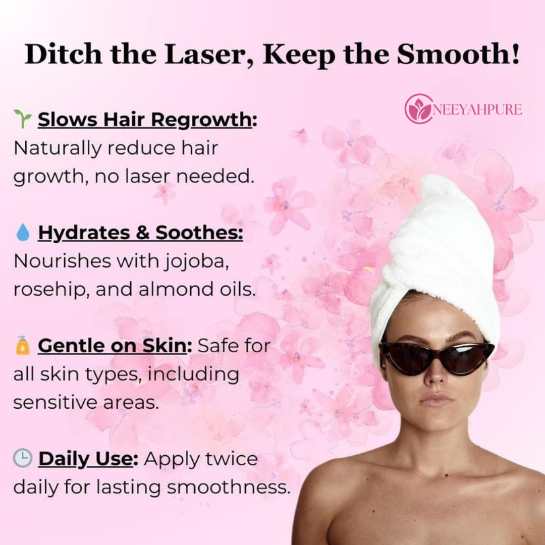 NeeyahPure™ Cyperus Rotundus Oil – Natural Permanent Hair Reduction Oil